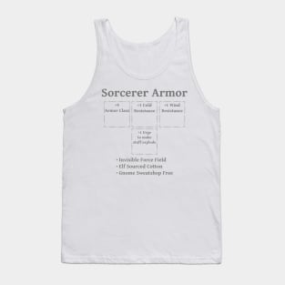 Sorcerer Armor: Role Playing DND 5e Pathfinder RPG Tabletop RNG Tank Top